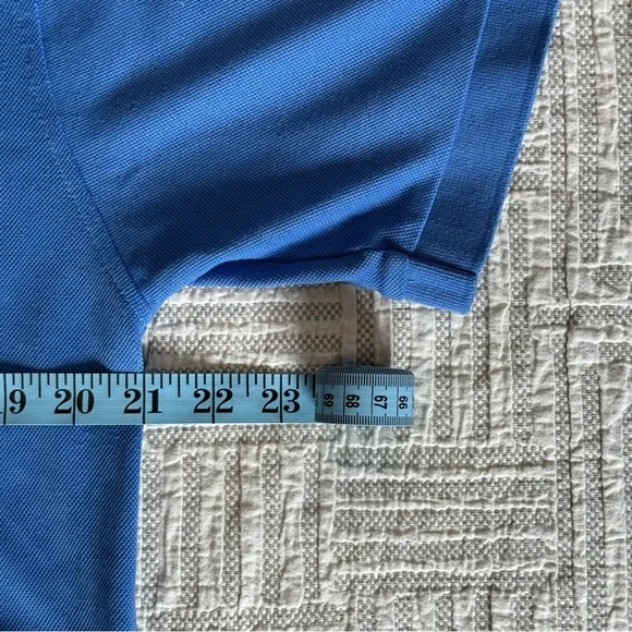 Lacoste Men’s Sky Blue Polo Shirt - large logo on back 🐊- medium - Picture 5 of 7